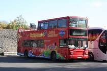 City Sightseeing Bus der Gray Line am 8.4.2017 am Malahide Castle in Irland.