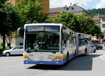 Mercedes Citaro Nr.244  NE  112244 unterwegs auf der Linie 4 in La Chaux de Fonds am 09.8.2008