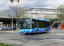 Im Schienenersatzverkehr -SEV S41 & S42 (Ring) in Berlin dieser Mercedes -Benz Citaro VG-RB 15, von ''urb unser roter bus'' GmbH in Berlin /Tegeler Weg im April 2017.