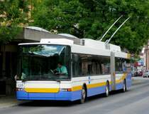 NAW-Hess Gelenktrolleybus  Nr.125 unterwegs auf der Linie 1 in La Chaux de Fonds am 09.08.2008