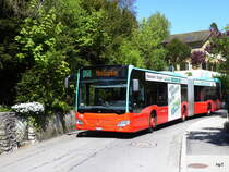 VB Biel - Mercedes Citaro Nr.170 BE 821170 unterwegs in Biel am 21.04.2017 