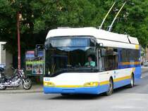 SOLARIS Trolleybus  Nr.132 unterwegs auf der Linie 2 in La Chaux de Fonds am 09.08.2008
