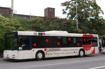 VVB59 ein MAN NL263 am Hauptbahnhof in Vlklingen am 08.09.2008. 

