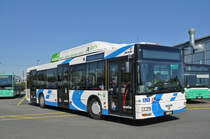 MAN Gasbus 87, der A-Welle Olten Gösgen, gibt wegen einer Reparatur ein Gastspiel in der Garage Rankstrasse. Die Aufnahme stammt vom 24.04.2017.