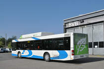 MAN Gasbus 87, der A-Welle Olten Gösgen, gibt wegen einer Reparatur ein Gastspiel in der Garage Rankstrasse. Die Aufnahme stammt vom 24.04.2017.