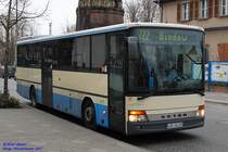 Setra S 315 UL der Regionalen Verkehrsgesellschaft mbH Luckau, 2017 als Linie 722 nach Bindow.