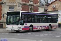 Mercedes-Benz O 530 der Südbrandenburger Nahverkehrsgesellschaft mbH Senftenberg, 2017 als City-Linie C1 (631) in Senfenberg.