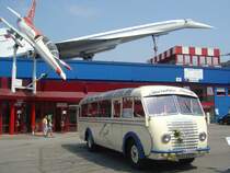 Oldtimer Mercedes G. Auwärter OP 3750 Bj. 1948  Ruoff , 2. Europatreffen historischer Omnibusse Sinsheim 2007