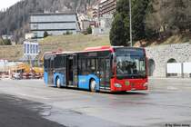 Chrisma GR 154 397 (Mercedes Citaro C2 O530) am 18.4.2017 beim Bhf. St.Moritz