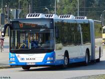 MAN Lion's City der Rostocker Straßenbahn AG in Rostock. am 14.09.2016