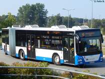 MAN Lion's City der Rostocker Straßenbahn AG in Rostock. am 14.09.2016
