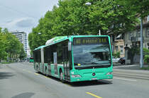 Mercedes Citaro 708, auf der Linie 48 fährt zur Endstation am Bahnhof SBB. Die Aufnahme stammt vom 12.05.2017.