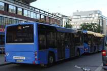 Solaris New Urbino 12 mit Hess-Anhänger  MVG , München HBf 29.05.2017