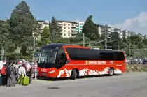 Regie Chur. Neoplan Jetliner (GR 162'993) in Lugano, Stazione FFS. (30.5.2017)