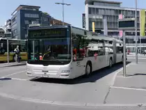 STI - MAN Lion`s City  Nr.120  BE  700120 bei den Bushaltestellen vor dem Bahnhof in Thun am 27.05.2017