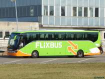 Setra 516 HD von Flixbus/Gradliner aus Deutschland in Rostock am 14.09.2016