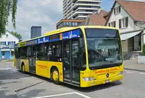 Mercedes Citaro 60 der AAGL, auf der Linie 83, fährt zur Haltestelle an der Tramstrasse. Die Aufnahme stammt vom 25.05.2017.