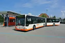 RBS Bahnersatz Solothurn-Fraubrunnen nach Blitzeinschlag im Stellwerk B�tterkinden; BSU Citaro I Nr. 30 in Fraubrunnen, 02.06.2017.