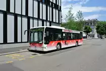 Da der BGU Doppelst�cker zurzeit anderweitig gebraucht wird verkehrt aktuell wieder Citaro I Nr. 14 als CIS Sch�lerkurs in der Stadt Solothurn, 02.06.2017.