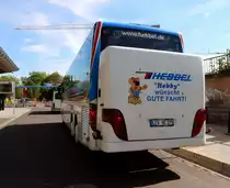 Setra 416 GT-HD der Firma Hebbel Busreisen am 28.05.17 in Magdeburg