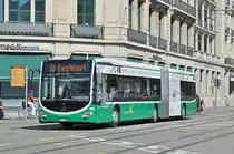 Mercedes Citaro 7054, auf der Linie 50, fährt zur Haltestelle Brausebad. Die Aufnahme stammt vom 13.06.2017