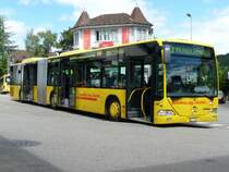 AAGL - Mercedes Citaro Gelenkbus Nr.97 BL 6445 bei der Haltestelle vor dem Bahnhof in Liestal am 03.08.2008