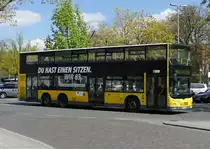 MAN Lion's City DD der BVG, Wagen '3422', Berlin im April 2017.