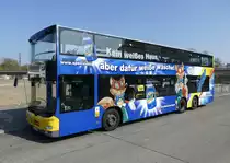 MAN Lion's City DD der BVG, Wagen '3530', Berlin im April 2017.