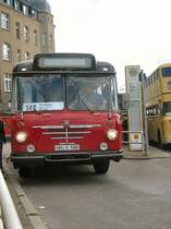 Haltestelle U-Bhf Tegel, Hist. Bus der ehem. Linie 14E nach Heiligensee am 13.9.2008