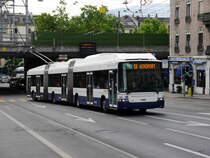 tpg - Hess Trolleybus Nr.781 unterwegs auf der Linie 10 in der Stadt Genf am 03.06.2017