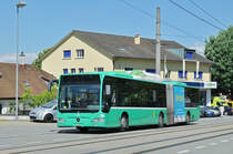 Mercedes Citaro 709, auf der Tram Ersatzlinie 3, fährt zur Haltestelle Salinenstrasse. Die Aufnahme stammt vom 18.06.2017.