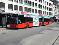 VB Biel - Mercedes Citaro Nr.170  BE 821170 unterwegs auf der Linie 2 in der Stadt Biel am 10.06.2017
