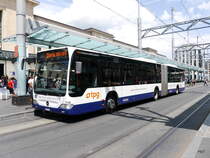 tpg - Mercedes Citaro Nr.1136  GE 960886 unterwegs auf der Linie 1 in der Stadt Genf am 03.06.2017