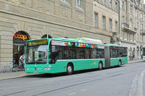 Mercedes Citaro 703, auf der Linie 38, wartet an der provisorischen Haltestelle an der Schifflände. Die Aufnahme stammt vom 24.06.2017.