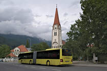 MAN Lion's City Bus Nr. 260 der Innbus Regionalverkehr, einer Tochtergesellschaft der Innsbrucker Verkehrsbetriebe, f�hrt als Linie 504 an der Haltestelle Martin-Luther-Platz/HAK vorbei. Aufgenommen 25.6.2017.