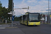 MAN Lion's City Bus Nr. 260 der Innbus Regionalverkehr, einer Tochtergesellschaft der Innsbrucker Verkehrsbetriebe, f�hrt als Linie 504 an der Haltestelle Rum Abzw. Gartenweg vorbei. Aufgenommen 25.6.2017.