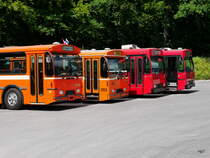 Bustag 2017 in Burgdorf - ex Zugerland FBW Nr.35 und SVB ( Bern Mobil )mit Fototermin in Burgdorf am 25.06.2017