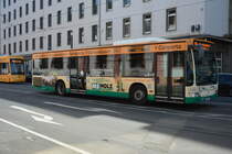 Am 21.04.2016 fährt WI-QN 235 auf der Linie 28 durch Mainz. Aufgenommen wurde ein Mercedes Benz Citaro I Facelift / Innenstadt Mainz.

