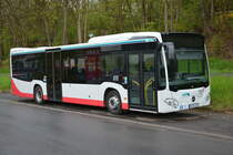 Am 23.04.2016 steht FB-BA 1190  Am alten Bahnhof  in Gedern. Aufgenommen wurde ein Mercedes Benz Citaro II.
