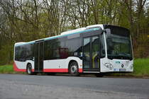 Am 23.04.2016 steht FB-BA 1190  Am alten Bahnhof  in Gedern. Aufgenommen wurde ein Mercedes Benz Citaro II.
