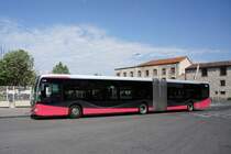 Frankreich / Stadtbus Marseille: Mercedes-Benz Citaro C2 Gelenkbus (Wagen 2159) von RTM (Régie des Transports Metropolitains) Marseille, aufgenommen im April 2017 an der Metrostation  Bougainville  in Marseille.