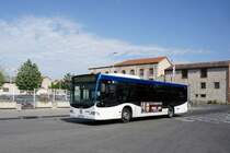 Frankreich / Stadtbus Marseille: Mercedes-Benz Citaro (Wagen 863) von RTM (Régie des Transports Metropolitains) Marseille, aufgenommen im April 2017 an der Metrostation  Bougainville  in Marseille.