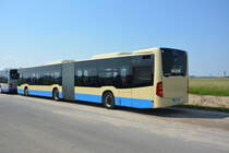 Am 04.06.2016 fährt LDS-VG 258 für die ILA 2016 Shuttle zwischen Parkplatz und ILA-Gelände. Aufgenommen wurde ein Mercedes Benz Citaro G II der RVS.
