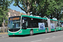 Mercedes Citaro 7043, auf der Linie 36, wartet an der Endstation in Kleinhüningen. Die Aufnahme stammt vom 04.07.2017.