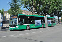 Mercedes Citaro 7042, auf der Linie 36, wartet an der Endstation in Kleinhüningen. Die Aufnahme stammt vom 04.07.2017.