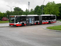 Mercedes-Benz O 530 II (Citaro Facelift) auf der Linie 13 nach Kirchdorf (Süd) am S-Bahnhof Veddel.(5.07.2017) 
