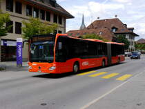 RBS - Bahnersatz für die SBB Zwischen Münchenbuchsee und Zollikofen mit dem Mercedes Citaro Nr.32  BE 678332 unterwegs in Münchenbuchsee am 01.07.2017