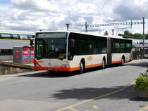 RBS - Bahnersatz für die SBB Zwischen Münchenbuchsee und Zollikofen mit dem Mercedes Citaro Nr.33  BE 618033 beim Bahnhof in Münchenbuchsee am 01.07.2017