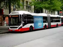 Volvo 7900 Hybrid auf der Linie 109 nach U-Bahnhof Alsterdorf am Hauptbahnhof/Mönckebergstraße.(5.07.2017)