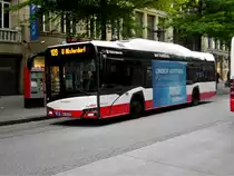 Solaris Urbino auf der Linie 109 nach U-Bahnhof Alsterdorf am Hauptbahnhof/Mönckebergstraße.(5.07.2017)
